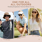 OKH Retro Reading Sunglasses for Men Women, Tinted Magnified Readers +1.0 to +3.5 UV400 Protection Sun Glasses for Outdoor