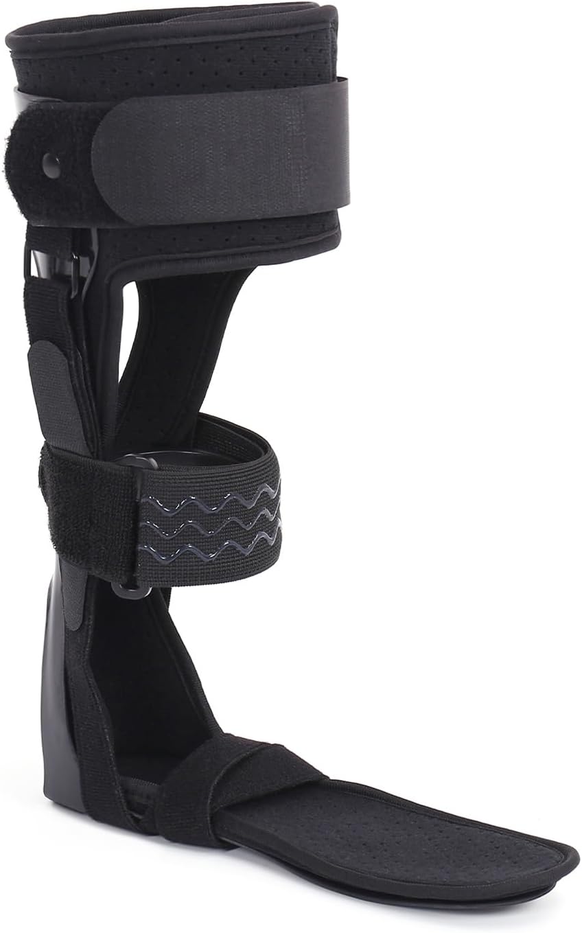 Medical AFO Foot Drop Brace Ankle Foot Orthosis Drop Foot Stabilizer Support for Walking with Shoe for Men and Women for Stroke, MS, Hemiplegia Foot Drop, ALS (Medium-Left)