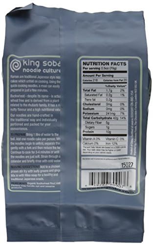 Ramen - King Soba- 3-PACK Gluten Free, Organic, Gluten Free, Vegan, 100% Buckwheat Ramen Noodles - 29.4 ounces, 4 noodle cakes in each package, 12 servings