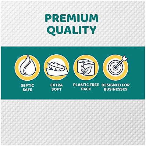Papernet Jumbo Roll Toilet Tissue | Compatible with Universal Dispenser | 8 Rolls 2 ply 700’ x 3.4’