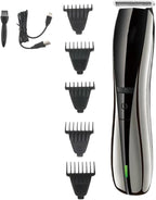 Mens Hair Clippers, Hairdresser Oil Head Electric USB Charging Electric Push Shear 0 Cutter Head Carving Shear Clipper Hair(Silvery)