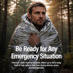 Primacare CB-6841 Emergency Foil Mylar Thermal Blanket, 84" Length x 52" Width