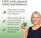 NatureCity TrueAloe Organic Aloe Vera Capsules - Supports Digestive Balance, Joints and Stomach Comfort - Plant-Based Aloe Barbadensis Powder - Easy-to-Swallow Single Ingredient Formula - 120 Caps