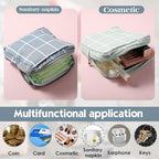 3Pcs Sanitary Napkin Storage Bag Period Bags for Teen Girls for School Period Pouch Portable Tampon Storage Pouch for Women Ladies with Zipper Feminine Necessities