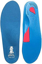 Vasyli Custom Full Length Insoles, Blue, X-Large, Heel Grid Reduces Slippage, Medium Density, Biomechanical Control, Effective Pain Relief, Treats Pronation, Built-In Rearfoot Varus Angle