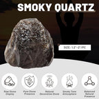1.1lb Bulk Raw Smoky Quartz Rough Crystals- Natural Smoky Quartz Raw Stones Crystal for Tumbling, Cabbing, Fountain Rocks, Decoration, Polishing, Wire Wrapping, Wicca & Reiki Crystal Healing