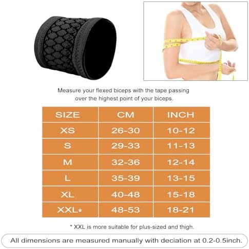 Diabetic Arm Band for CGM Sensor Protective Dia Band suits Freestyle Libre Medtronic Dexcom Sensor Cover for Medical Device BLACK (M)