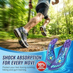 Acupressure Insoles for Men and Women: Magnetic Massage Insoles with Acupoint Therapy, Shock Absorption, Non-Slip, Feet Comfort Support (Blue, L(Men 9.5-12/Women 10.5-13))