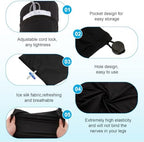 Catheter Leg Bag Holder, Ultra-Soft Fabric Comfortable & Breathable, Catheter Supplies for Foley Catheter Bag Stay in Place, Catheter Stabilization Device (Large)