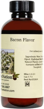 Liquid Bacon Flavor - Water Soluble Natural Flavoring for Baking - Beverages - Brewing - Gluten Free - Kosher - 16 ounces