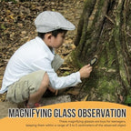 50 Pack Mini Black Magnifying Glasses with Keychain, Small Handheld Magnifiers for Jewelry, Reading, Maps, Crafts, Outdoor Observation, Travel Accessories and Bulk Event Supplies