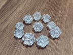 Jet 20 Point Crystal Quartz Merkaba Star Chakra Platonic Healing Reiki Protection Power Brazillian Approx Weight 5-7 Grams (10)