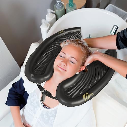 Mobile Salon - Portable Inflatable Rinse Basin for Washing and Cutting Hair at Home and in Bed Without a Salon Chair (Disposable 10 Units)