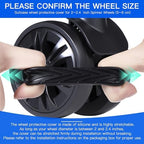 8PCS Luggage Wheel Covers for Spinner Wheels, Silicone Suitcase Wheel Protectors, Wear-Resistant & Anti-Noise, Fits 2–2.4 Inch Wheels (Black)