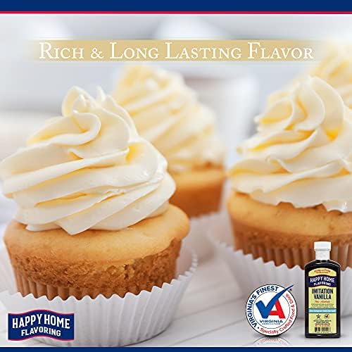 Happy Home Imitation Vanilla Flavoring, Non-Alcoholic, Certified Kosher, 7 oz.