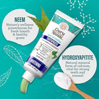 GuruNanda Travel Toothpaste with Hydroxyapatite, Travel-Size Toothpaste to Whiten Teeth & Freshen Breath, TSA-Friendly, Portable, Compact, Fluoride Free, Natural CocoMint Jasmine Neem, 1 oz