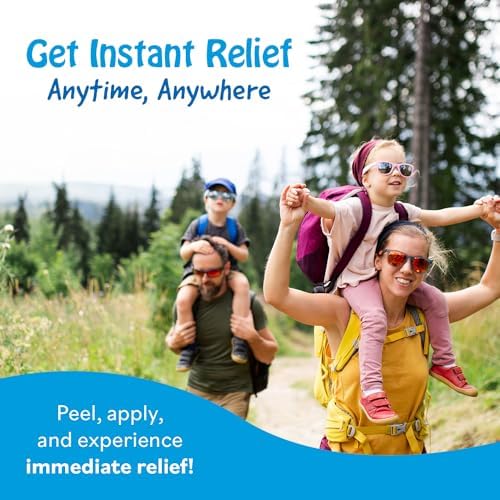 Moskinto The Original Mosquito Itch Relief Patches for Kids & Adults, Bug Bite Patches Soothe Swelling & Itching, Anti Itch Bug Bite Relief, Suction Tool Alternative, Travel Pack, 24 Count