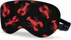 Red Lobster Sleep Eye Mask Sea Fish Men Women Sleep Mask with Adjustable Strap Eye Cover Eye Shade for Travel, Nap,Meditation