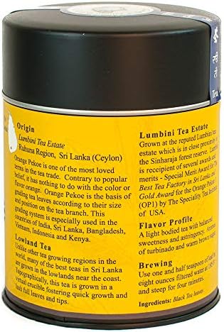 The Tao of Tea Ceylon Orange Pekoe, Sri Lankan Loose Tea, 3.5 Ounce