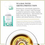 Ronnefeldt Teavelope Peppermint – Naturally Caffeine-Free Herbal Tea with Pure Peppermint – 25 Individually Wrapped Tea Bags