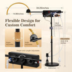 Freestanding Head Spa Equipment, Height & Angle Adjustable Water Circulation Frame, Shampoo Bowls Accessories Japanese Waterfall Head Spa Scalp Massage for Salon & Home Use