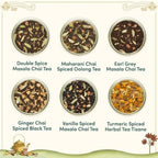 VAHDAM, Chai Tea Gift Set (12 varieties) Chai Loose Leaf Tea in Tin Caddy Gift Box | Exotic Chai Tea Blends | Gluten Free, Non GMO | Gifts for Men and Women | Gifts for Him/Her