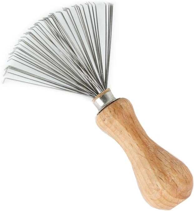 ZEUS Brush Cleaning Rake - Best Hair Removal Tool for Everyday Beard Brush Cleaning & Maintenance (MADE IN GERMANY)