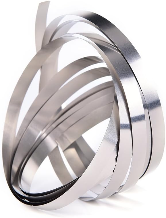 E-outstanding 99.6% Pure Nickel Strip, 3 Meter/9.8feet 0.12mm x 8mm Ni Plate Tape,for Li-Po 18650 AAA AA Battery Spot Welding DIY Pack Assembly