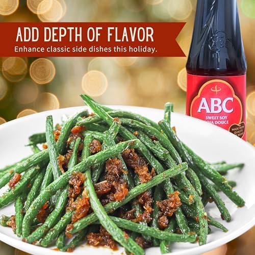 ABC Sweet Soy, Black Dark Marinade, 20.3 Oz (Pack of 2), Savory Sauce, Dip, Stir-fry, Glaze, Vegan, No MSG, Plant-based, Halal, Umami Flavor, Indonesian Kecap Manis Made with Coconut Sugar