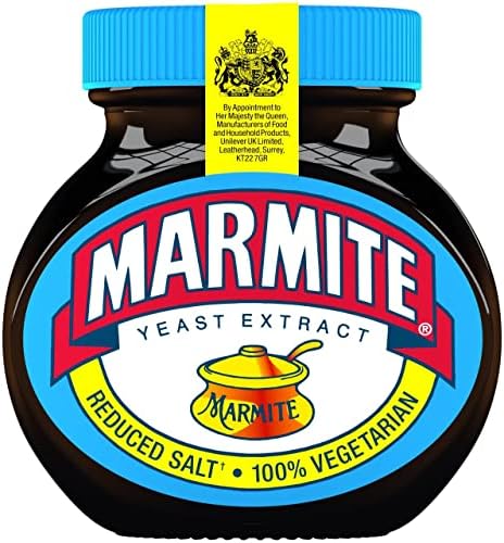 Marmite Reduced Salt Yeast Extract Spread rich in B vitamins, with 25% less salt breakfast spread for the whole family 6x 250 g