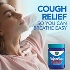 Vicks VapoRub, Original, Cough Suppressant, Topical Chest Rub & Analgesic Ointment, Medicated Vicks Vapors, Relief from Cough Due to Cold, Aches & Pains, 1.76oz