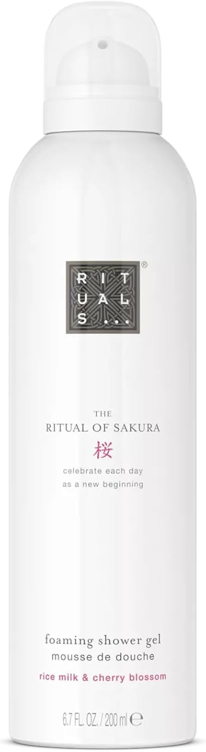 RITUALS Sakura Foaming Shower Gel, Rice Milk & Cherry Blossom, 6.7 fl oz