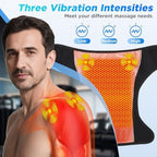 Shoulder Heating Pad and Shoulder Massager for Pain Relief Deep Tissue, Detachable Cordless Heating Pad with App Control, Heated Shoulder Wrap for Rotator Cuff, 7 Heat Levels, Universal Fit
