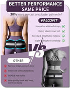 SI Belt for Men and Women – Sacroiliac Pelvic Support for Lower Back, Hip, and Sciatica Pain Relief – Adjustable Lumbar Brace for Pelvic Stability, Widened Design (Medium)