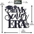 In My Senior Era Cake Topper, Congrats Grad/So Proud of You, 2026 High School/College Graduation Party Decorations Supplies