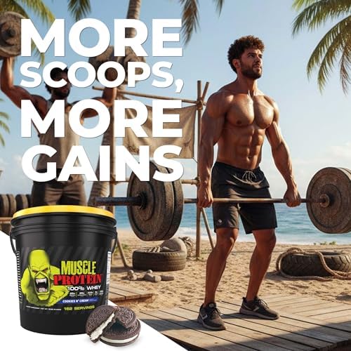 COLOSSAL LABS Muscle Protein Whey Powder [12 lbs/Pack of 1]– Cold Filtered, 25g Pure Protein, 6.6g BCAAs (Packaging May Vary) (12LB, Peanut Butter Chocolate)