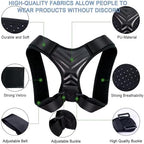 Posture Corrector, Back Brace for Women and Men, Adjustable Back Support, Shoulder Straightener for Improving Hunchback, Providing Pain Relief from Neck, Shoulder, and Upper Back-Black