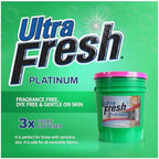 Ultra Fresh 5 Gallon Platinum Fabric Softener for All Machine Types, Liquid Laundry Softener, Up to 640 Loads, Tropical Escape