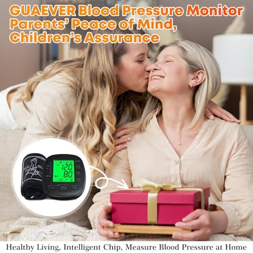 Blood Pressure Monitor Upper Arm Blood Pressure Monitors for Home Use with Adjustable Bp Cuff 8.7"-16.5", Backlit Screen, 2x99 Memory, Voice Broadcast and Battery Bp Machine, Easy to Use
