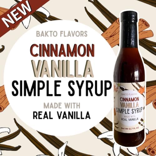 Cinnamon Vanilla Simple Syrup, 12.7 oz.
