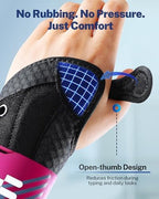 Open Thumb Wrist Brace for Carpal Tunnel Relief, Removable Support Splint for Daytime Typing & Night Support, Adjustable & Breathable, Wrist Support for Arthritis Tendonitis, Right Hand S/M