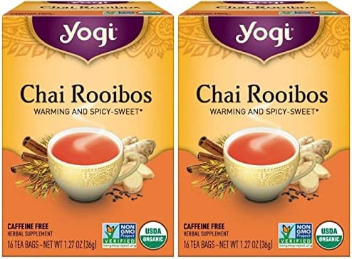 Yogi Tea, Chai Rooibos, 16 Count - Pack of 2