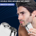 New Model Mini Dual-Head Electric Shaver, Dual Head Shaver, 2025 New Upgrade Pocket Shaver Mini Shavers for Men, Washable Double Head Razor (Orange)