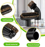 Honoson 2 Pcs 1-1/4 Vacuum Brush Attachment Square Horse Hair Vacuum Dusting Brush Hose Attachments Dust Tool Replacement 1.25 Soft Bristle Cleaner for Standard Hose
