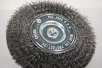Century Drill & Tool 76443 4" Durable Fine Crimped Radial Wire Brush, 1/4" Drill Shank, 4,500 RPM - Ideal for Rust/Paint Removal, Deburring, & More