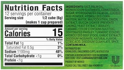 Knorr Cube Bouillon, Beef, 2.3 oz, 6 cubes