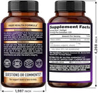 Biotin 10000mcg with Silicon - Pharmaceutical Grade Biotin Supplement for Women - Hair Growth Support, Skin & Nails - Max Strength & 100% Bioavailability - Made in USA - 120 Softgels, 120 Days Supply
