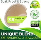 4oz Disposable Paper Cups [100-Pack], Sturdy Small/Mini Paper Cups/bowls, Perfect for Dip Sauce, Tasting and Snacks, 100% Compostable Sample Cups