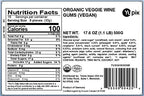 Yupik Organic Veggie Wine Gums, Gelatin-Free, 1.1 lb (17.6 oz), Gluten-Free, Vegan, Non-GMO, Natural Colors & Flavors, Made from Fruit Juice, Sweet Candy, Delicious Snack, Ideal for Gifting, Holidays