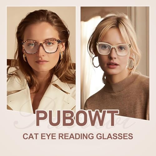 Oversized Reading Glasses Women Cat Eye Blue Light Computer Reader Stylish Unbreakable Fashion Large Eyewear PT2001A